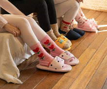 将图片加载到图库查看器,Dot Cat Floor Noise Reduction Slippers