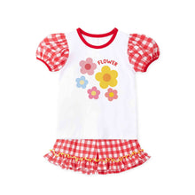 将图片加载到图库查看器,'Check Flower' Top and Bottom Set