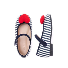 将图片加载到图库查看器,'Marine Heart' Mary Jane Shoes