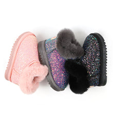 将图片加载到图库查看器,'Twinkling Winter Night' Fur Boots