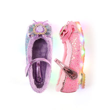 将图片加载到图库查看器,'Shine Heart' LED Fur Mary Jane Shoes