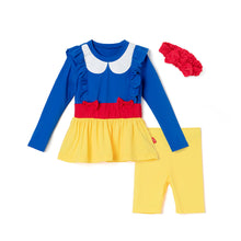 将图片加载到图库查看器,'Red Ribbon Princess' Rash Guard Swimsuit Set(Swim Cap)