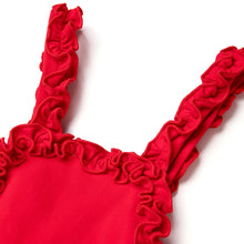 将图片加载到图库查看器,'Red Cheek Frill' Dress(Bag Set)