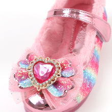 将图片加载到图库查看器,'Jewel Heart' LED Fur Mary Jane Shoes