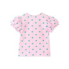 将图片加载到图库查看器,pink heart patterned t-shirt