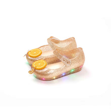 将图片加载到图库查看器,'Tok Tok Orange' LED Jelly Shoes