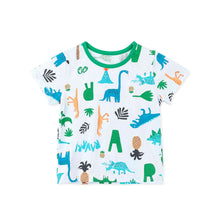 将图片加载到图库查看器,boys dinosaur pattern t-shirt