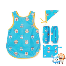 将图片加载到图库查看器,korean kidswear bread barbershop art smock