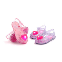 将图片加载到图库查看器,'Ruby Heart' LED Jelly Shoes