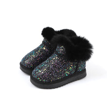 将图片加载到图库查看器,'Twinkling Winter Night' Fur Boots