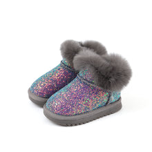 将图片加载到图库查看器,'Twinkling Winter Night' Fur Boots