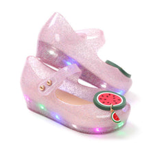将图片加载到图库查看器,'Crunchy Watermelon' LED Jelly Shoes
