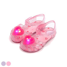 将图片加载到图库查看器,'Ruby Heart' LED Jelly Shoes