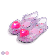 将图片加载到图库查看器,'Ruby Heart' LED Jelly Shoes
