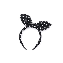 将图片加载到图库查看器,black polka dot headband
