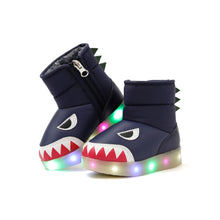 将图片加载到图库查看器,boys navy padded boots
