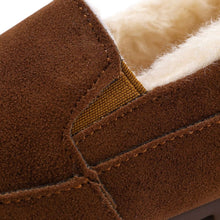 Load image into Gallery viewer, kids brown fur slip on shoes