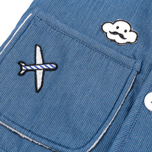 Load image into Gallery viewer, kids denim fleece vest
