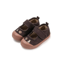 将图片加载到图库查看器,kids brown fur slip on shoes