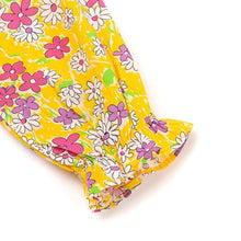 Load image into Gallery viewer, girls yellow flower dress