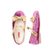 将图片加载到图库查看器,girls purple fur mary jane shoes