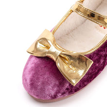 将图片加载到图库查看器,girls purple fur mary jane shoes