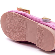 将图片加载到图库查看器,girls purple fur mary jane shoes