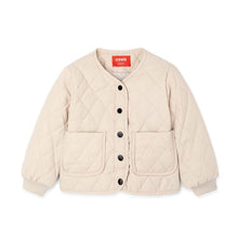 将图片加载到图库查看器,kids cream quilted jacket