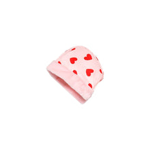 Load image into Gallery viewer, girls pink heart padded jacket hat