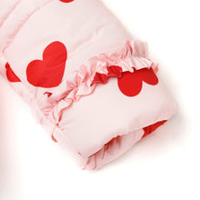 Load image into Gallery viewer, girls pink heart padded jacket