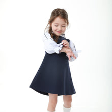 将图片加载到图库查看器,girls navy dress