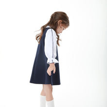 将图片加载到图库查看器,girls navy dress