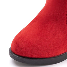 将图片加载到图库查看器,girls winter red long boots