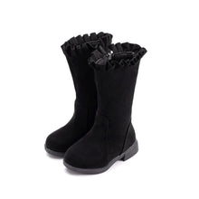 将图片加载到图库查看器,girls winter black long boots