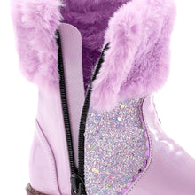 将图片加载到图库查看器,girls purple winter boots