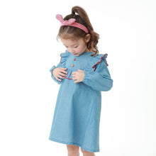 将图片加载到图库查看器,girls denim dress