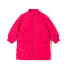 将图片加载到图库查看器,girls pink padded jacket