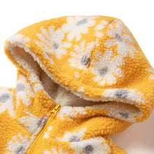 Load image into Gallery viewer, girls yellow hooded jacket