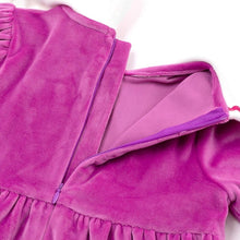 将图片加载到图库查看器,girls purple velour dress