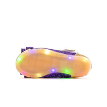 将图片加载到图库查看器,purple mary jane shoes with led for girls