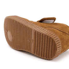 将图片加载到图库查看器,kids brown fur boots