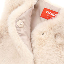 将图片加载到图库查看器,girls beige fleece vest