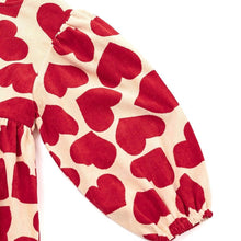 将图片加载到图库查看器,girls heart printed dress