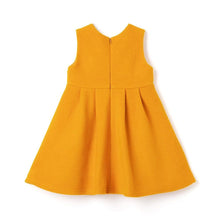 将图片加载到图库查看器,girls yellow wool dress