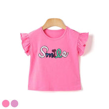Load image into Gallery viewer, 'Smile Big' Frilled Sleeveless T-Shirt
