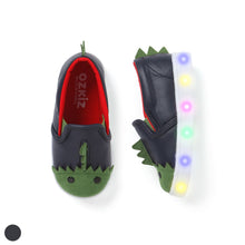 将图片加载到图库查看器，'Spiky Dinosaur' LED Slip-On Shoes
