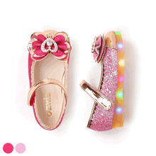 将图片加载到图库查看器，'Bling Heart' LED Mary Jane Shoes
