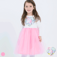 将图片加载到图库查看器，'Twinkle Unicorn' Reversible Sequin Dress
