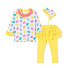 将图片加载到图库查看器，'Jelly Jelly' Rash Guard Swimsuit Set (Swim Cap, Pouch Set)
