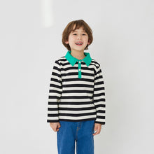 将图片加载到图库查看器，'Gudi Stripe Collar' T-shirt

